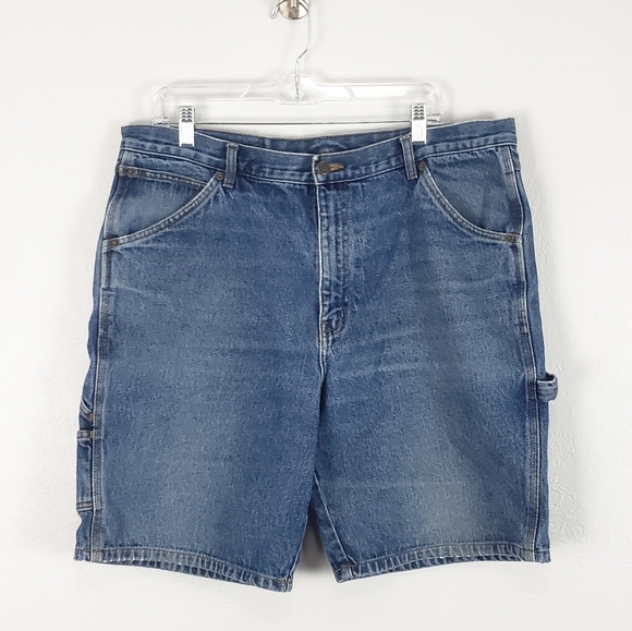 Vintage Guide Gear Stonewash Carpenter Jean Shorts 38 - Picture 1 of 11